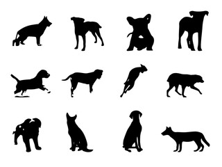 Dog Images. Free Silhouette of dog Vector Image. Dog Vector Image. Dogs Vector Boxer