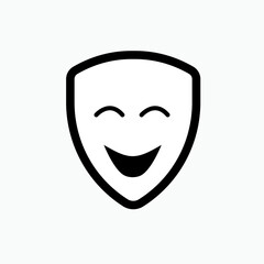Comedy Movie Genre Icon. Entertainment Label Sign. Laugh Symbol, Logo - Vector.
