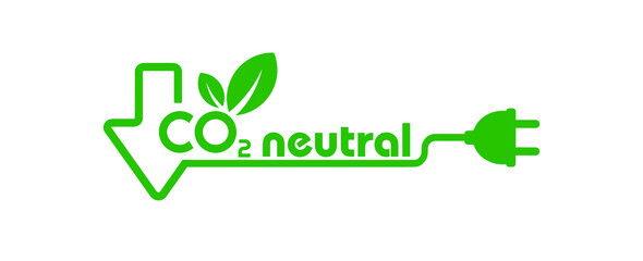 reducing CO2 emissions to stop climate change. green energy background	