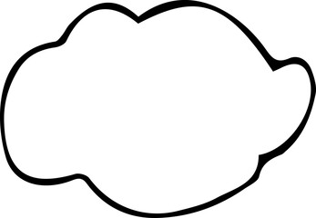 Clouds, overcast, hand-drawn, Hand-drawn doodles illustration,
Line art