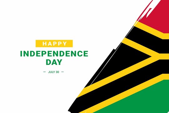 Vanuatu Independence Day. Vector Illustration. The illustration is suitable for banners, flyers, stickers, cards, etc.