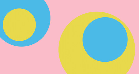 Abstract Retro Circle Banner 