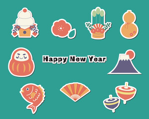 シール風年賀状素材セット