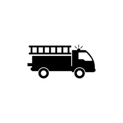 Fire truck icon isolated on white background