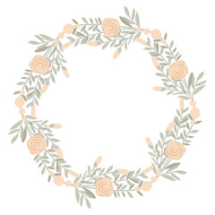 Fototapeta premium Beautiful flower Wreath