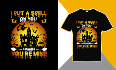 Halloween quote t-shirt design vector