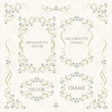 Set of decorative frames.