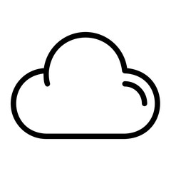 cloudy line icon