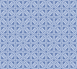 Japanese Diamond Mosaic Vector Seamless Pattern