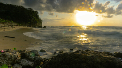 sunrise at sawangan beach bali
