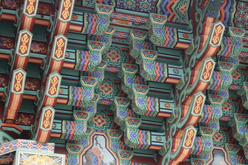 처마 한옥 대청마루 한국 불교 절 eaves hanok daecheongmaru korean buddhist temple