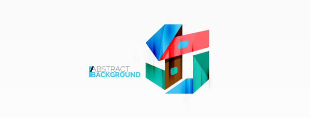 Abstract line and triangle background. Creative geometric abstract backdrop. Business template for wallpaper, banner, background or landing