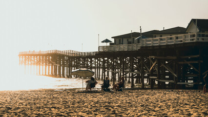 people on the beach