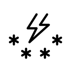 Fototapeta premium Snowfall Icon