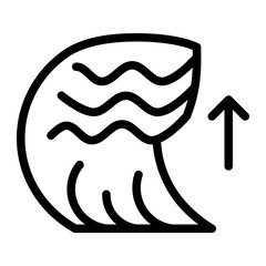 Fototapeta premium Tsunami Icon