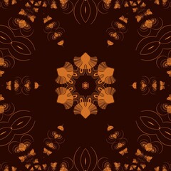 twin goldfish swimming pattern and design