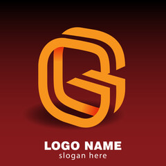'G' unique alphabet letter logo for business. Creative corporate identity and lettering . Company branding icon design.