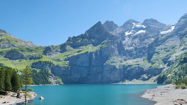 Oeschinensee lake- Swiss alps, berner Oberland- Switzerland