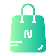 shopping bag gradient icon