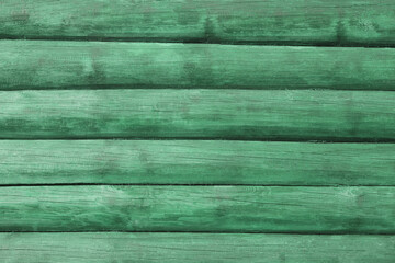 Green Colored wooden plank background. Wood texture. Wallpaper. Vertical panels. Weathered painted wooden wall. Vintage backdrop. Sharp and highly detailed. Old painted boards. Full Frame Shot