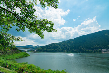 阿木川ダム（夏の風景）