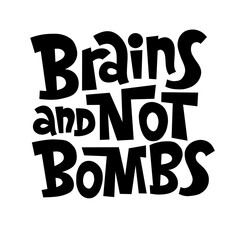 Peace vector lettering