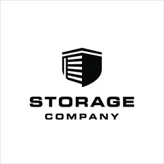 Self storage company logo with masculine design style