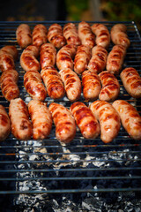 Grilled food at summer cottage