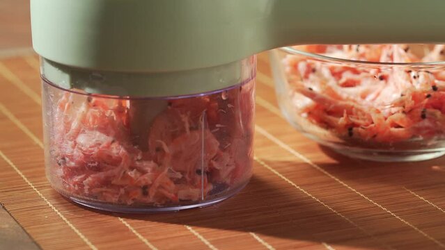 Fresh krill on vintage background