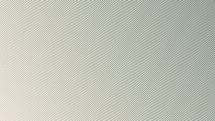 Wavy Ripple Lines Parallel Hatching Halftone Pattern Abstract Vector Smooth Gradient Pale Green Texture Isolated On Light Background. Half Tone Art Graphic Oblique Etching Strokes Aesthetic Wallpaper - obrazy, fototapety, plakaty