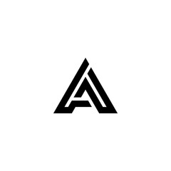 logo initials A monogram
