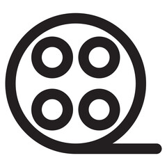 Fototapeta premium icon illustration of filmstrip icon