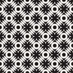 Vector Geometric Abstract Seamless Monochrome Pattern Texture Background