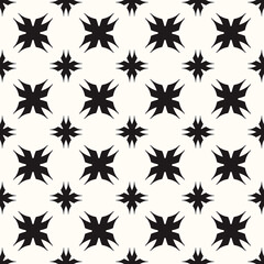 Vector Geometric Abstract Seamless Monochrome Pattern Texture Background