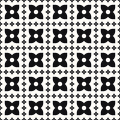 Fototapeta premium Vector Geometric Abstract Seamless Monochrome Pattern Texture Background