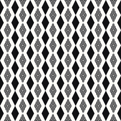 Vector Geometric Abstract Seamless Monochrome Pattern Texture Background