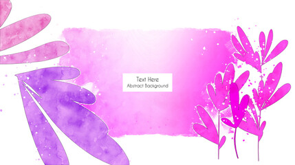 Abstract art floral background vector. Organic shapes, minimal design for text
