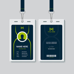 Corporate ID card design template