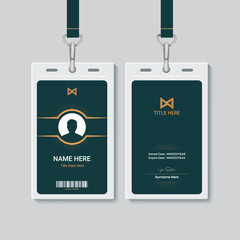 Corporate ID card design template