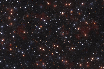 Fototapeta na wymiar Abstract background of stars and nebulae in deep sky.