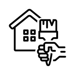 Black line icon for Color