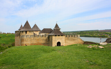 Fototapeta na wymiar Khotyn fortress in Hotin, Ukraine 