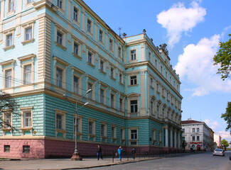 Historical building in the Old Town of Chernivtsi, Ukraine	
