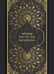 Beautiful vintage wedding invitation background design.
