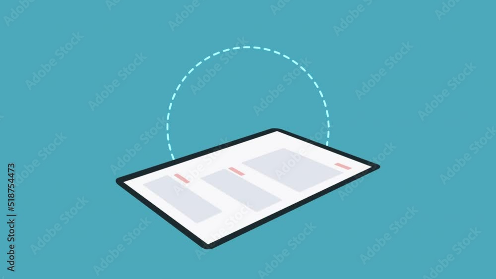 Poster paper file document animation