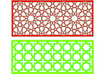 Arabic geometric oriental pattern consisting of stars and angles, very beautiful