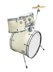 Obraz na płótnie Canvas Drum kit with drums and cymbal