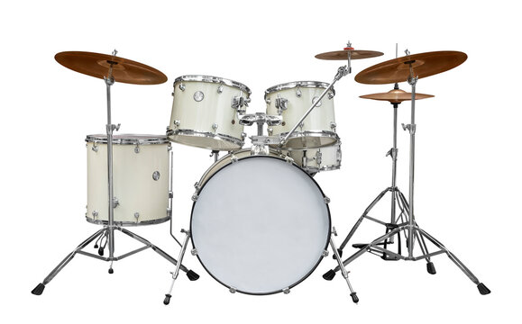Drum kit with drums and cymbal