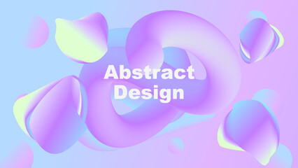 light background with 3d geometric shapes. vector illustration