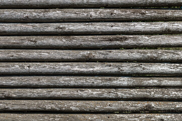 Wooden planks background. Wooden ceiling of farmer's house.